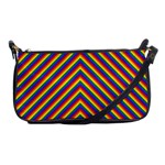 Gay Pride Flag Rainbow Chevron Stripe Shoulder Clutch Bags Front