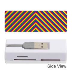 Gay Pride Flag Rainbow Chevron Stripe Memory Card Reader (Stick) 