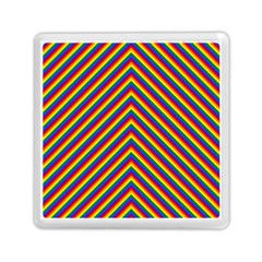 Gay Pride Flag Rainbow Chevron Stripe Memory Card Reader (Square) 