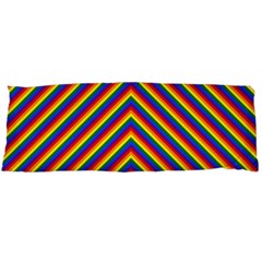 Gay Pride Flag Rainbow Chevron Stripe Body Pillow Case (Dakimakura)