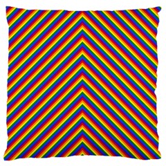 Gay Pride Flag Rainbow Chevron Stripe Standard Flano Cushion Case (one Side)