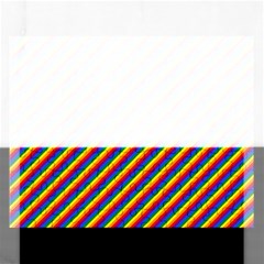 Gay Pride Flag Candy Cane Diagonal Stripe Rectangular Jigsaw Puzzl by PodArtist