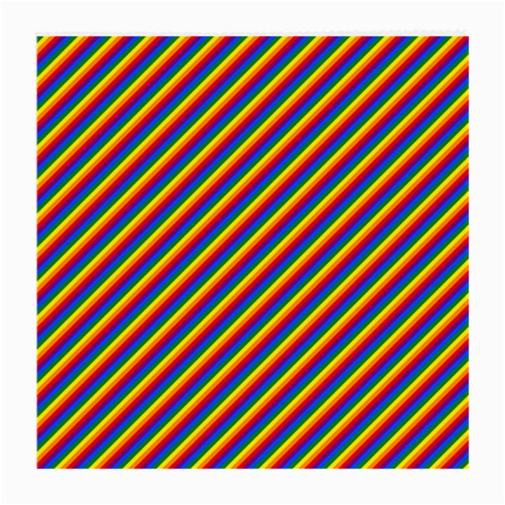 Gay Pride Flag Candy Cane Diagonal Stripe Medium Glasses Cloth