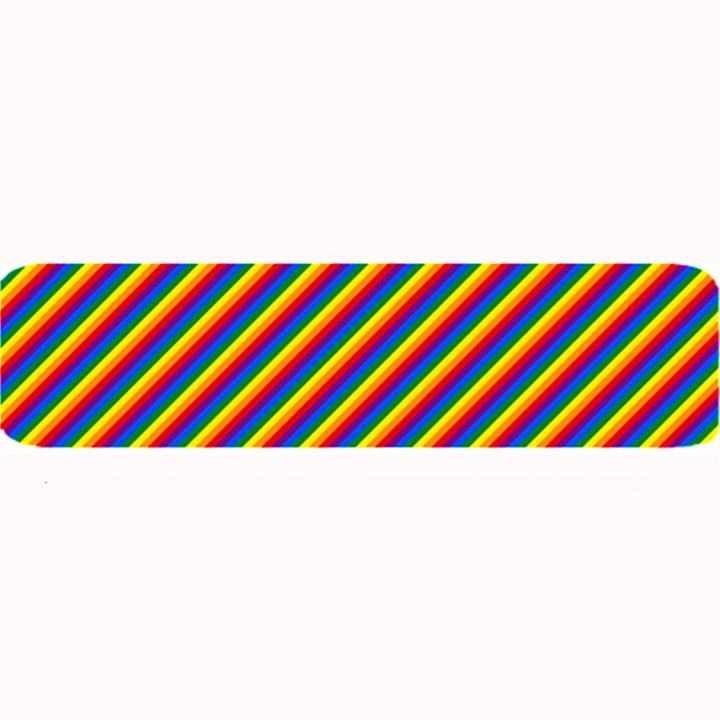 Gay Pride Flag Candy Cane Diagonal Stripe Large Bar Mats