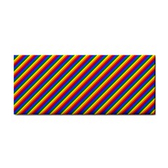 Gay Pride Flag Candy Cane Diagonal Stripe Cosmetic Storage Cases by PodArtist