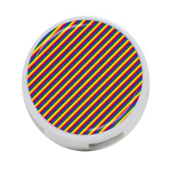 Gay Pride Flag Candy Cane Diagonal Stripe 4-port Usb Hub (two Sides)  by PodArtist