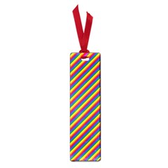 Gay Pride Flag Candy Cane Diagonal Stripe Small Book Marks by PodArtist