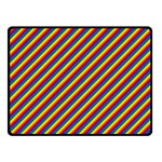 Gay Pride Flag Candy Cane Diagonal Stripe Double Sided Fleece Blanket (Small)  45 x34  Blanket Back