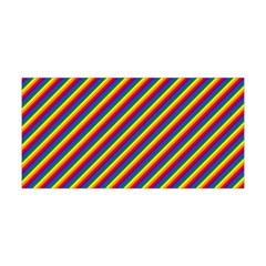 Gay Pride Flag Candy Cane Diagonal Stripe Yoga Headband by PodArtist