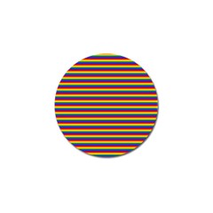 Horizontal Gay Pride Rainbow Flag Pin Stripes Golf Ball Marker (4 Pack)