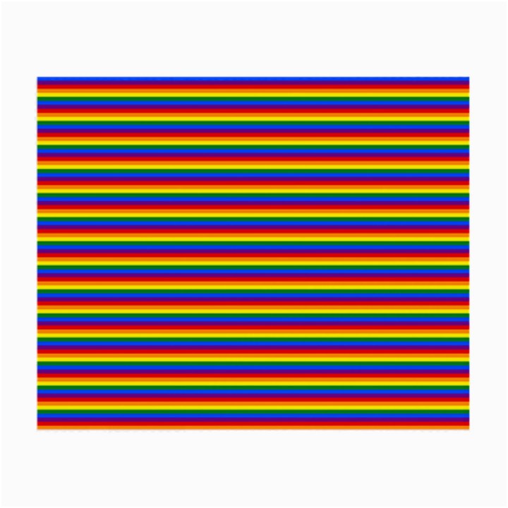 Horizontal Gay Pride Rainbow Flag Pin Stripes Small Glasses Cloth (2-Side)