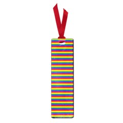 Horizontal Gay Pride Rainbow Flag Pin Stripes Small Book Marks by PodArtist