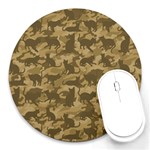 Operation Desert Cat Camouflage Catmouflage Round Mousepads Front