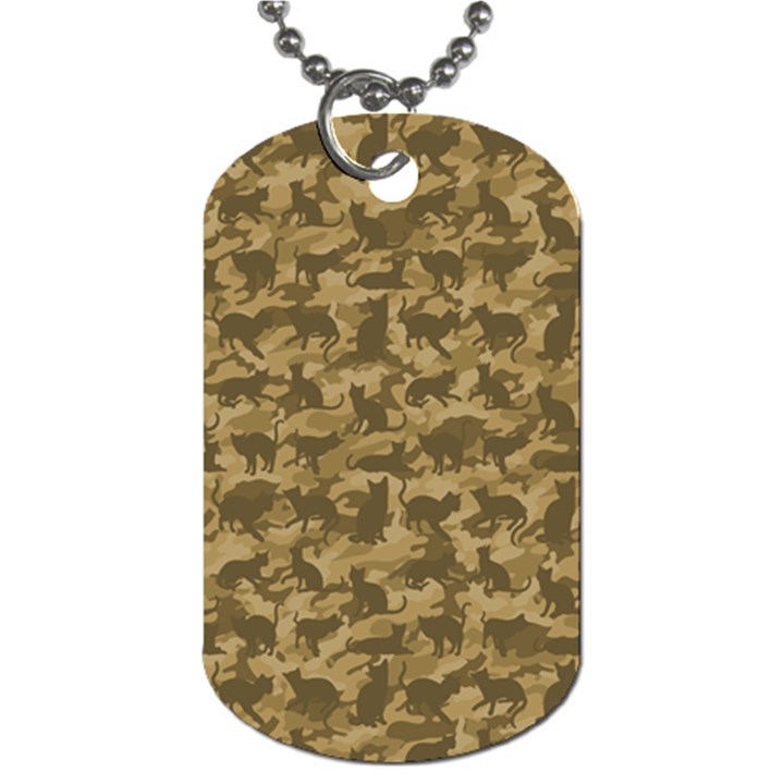 Operation Desert Cat Camouflage Catmouflage Dog Tag (Two Sides)