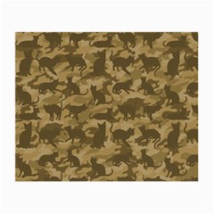 Operation Desert Cat Camouflage Catmouflage Small Glasses Cloth by PodArtist