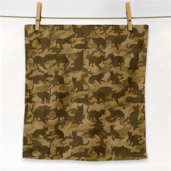 Operation Desert Cat Camouflage Catmouflage Face Towel by PodArtist