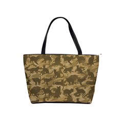 Operation Desert Cat Camouflage Catmouflage Shoulder Handbags by PodArtist