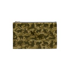 Operation Desert Cat Camouflage Catmouflage Cosmetic Bag (small)  by PodArtist