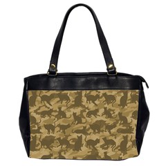 Operation Desert Cat Camouflage Catmouflage Office Handbags (2 Sides)  by PodArtist