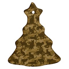 Operation Desert Cat Camouflage Catmouflage Ornament (christmas Tree)  by PodArtist