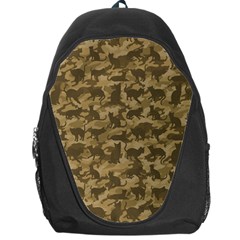 Operation Desert Cat Camouflage Catmouflage Backpack Bag by PodArtist