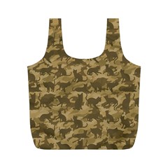 Operation Desert Cat Camouflage Catmouflage Full Print Recycle Bags (m)  by PodArtist