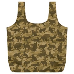 Operation Desert Cat Camouflage Catmouflage Full Print Recycle Bags (l)  by PodArtist