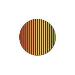 Vertical Gay Pride Rainbow Flag Pin Stripes Golf Ball Marker (10 Pack) by PodArtist