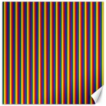 Vertical Gay Pride Rainbow Flag Pin Stripes Canvas 16  x 16   15.2 x15.41  Canvas - 1