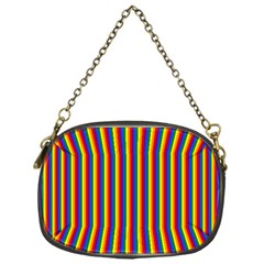 Vertical Gay Pride Rainbow Flag Pin Stripes Chain Purses (one Side)  by PodArtist