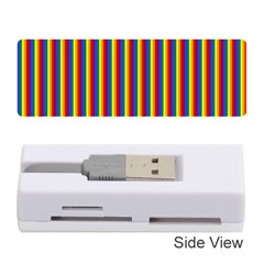 Vertical Gay Pride Rainbow Flag Pin Stripes Memory Card Reader (stick)  by PodArtist