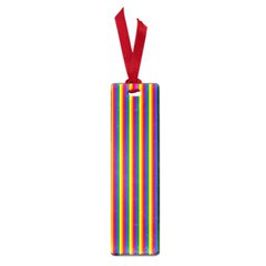 Vertical Gay Pride Rainbow Flag Pin Stripes Small Book Marks by PodArtist