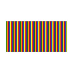 Vertical Gay Pride Rainbow Flag Pin Stripes Yoga Headband by PodArtist