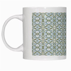 Vintage Ornate Pattern White Mugs by dflcprints