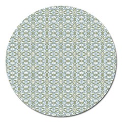 Vintage Ornate Pattern Magnet 5  (round) by dflcprints