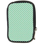 Green Shamrock Clover on White St. Patrick s Day Compact Camera Cases Front