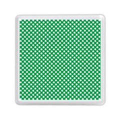  White Shamrocks On Green St  Patrick s Day Ireland Memory Card Reader (square)  by PodArtist