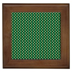 Irish Flag Green White Orange On Green St  Patrick s Day Ireland Framed Tiles by PodArtist