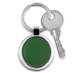 Irish Flag Green White Orange on Green St. Patrick s Day Ireland Key Chains (Round)  Front