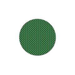 Irish Flag Green White Orange On Green St  Patrick s Day Ireland Golf Ball Marker (10 Pack) by PodArtist