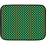 Irish Flag Green White Orange on Green St. Patrick s Day Ireland Fleece Blanket (Mini) 35 x27  Blanket