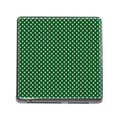 Irish Flag Green White Orange On Green St  Patrick s Day Ireland Memory Card Reader (square) by PodArtist