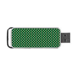 Irish Flag Green White Orange On Green St  Patrick s Day Ireland Portable Usb Flash (one Side) by PodArtist