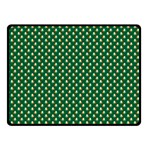 Irish Flag Green White Orange on Green St. Patrick s Day Ireland Double Sided Fleece Blanket (Small)  45 x34  Blanket Back