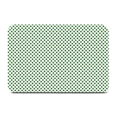 Shamrock 2-tone Green On White St Patrick’s Day Clover Plate Mats by PodArtist