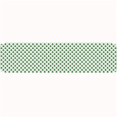 Shamrock 2-tone Green On White St Patrick’s Day Clover Large Bar Mats by PodArtist