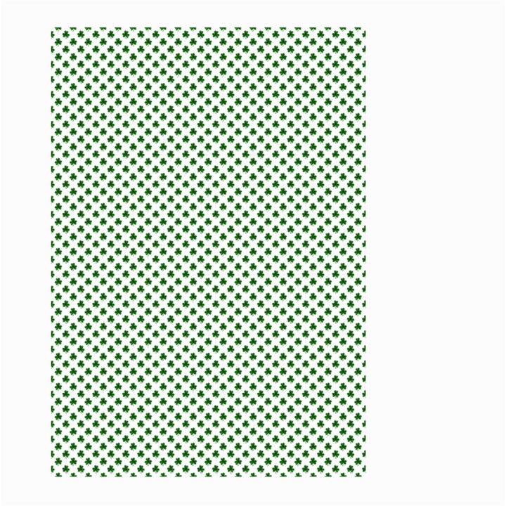 Shamrock 2-Tone Green on White St.Patrick’s Day Clover Large Garden Flag (Two Sides)