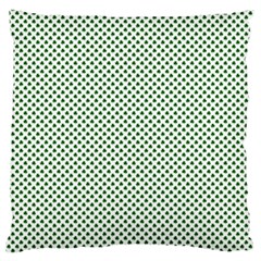 Shamrock 2-tone Green On White St Patrick’s Day Clover Standard Flano Cushion Case (one Side) by PodArtist