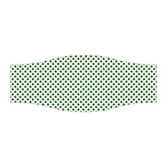 Shamrock 2-tone Green On White St Patrick’s Day Clover Stretchable Headband by PodArtist