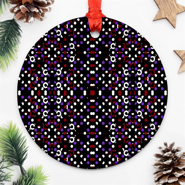 Futuristic Geometric Pattern Ornament (Round)